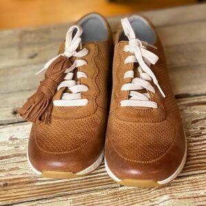 Dansko Women's Christina Sneaker Saddle Burnished Nubuck New Size 11.5